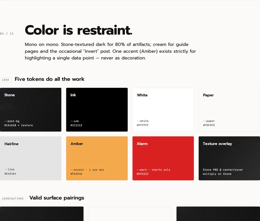 Marketing for Fractionals brand system: color